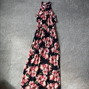 Floral Halter Maxi Dress
